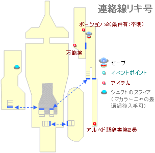 連絡船リキ号の地図