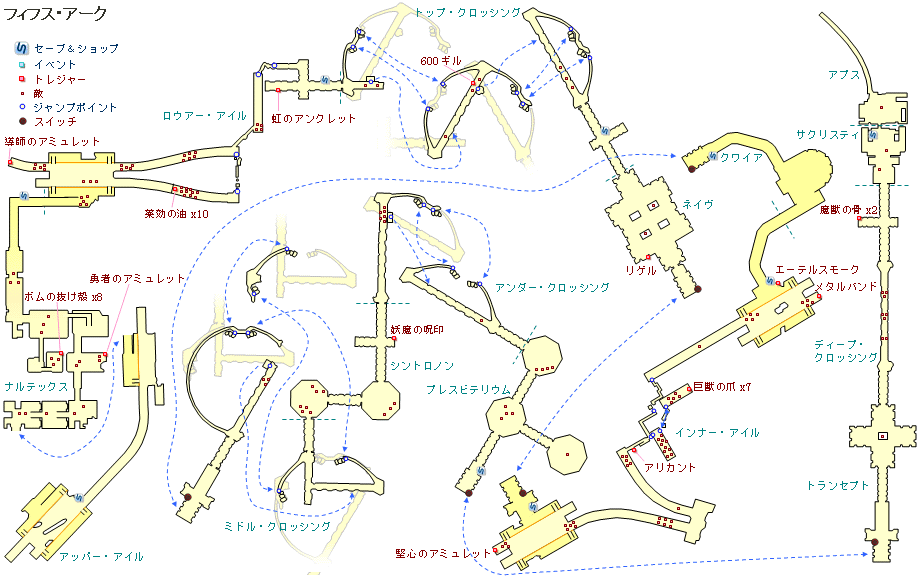 FF13�̑�P�O�͂̃t�B�t�X�E�A�[�N�̒n�}