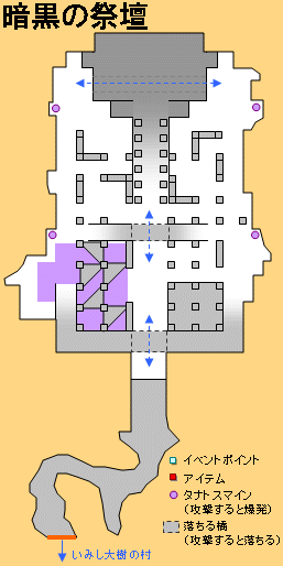 暗黒の祭壇の地図